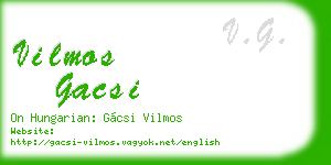 vilmos gacsi business card